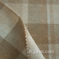 Tissu de manteau en laine Plaid Vérifier le tissu de flanelle